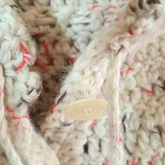 Vintage Hand-made Crocheted Crop Cardigan Sweater - Picture 3 of 5